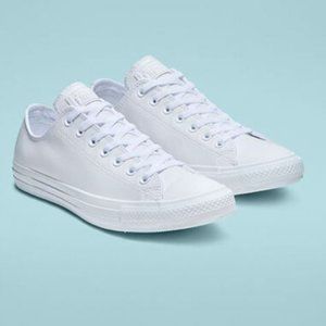 NWOT- Chuck Taylor All Star Leather in White